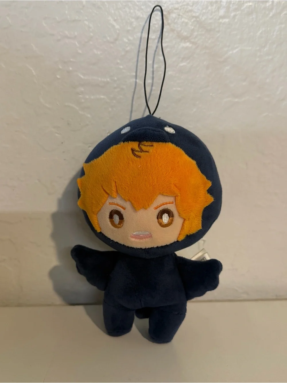 Official Haikyu!! Shoyo Hinata Crow Mascot Plush Keychain,Karasuno High Uniform